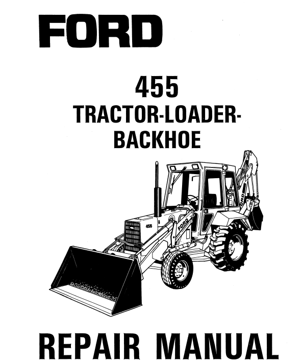 FORD NEW HOLLAND 455 BACKHOE LOADER TRACTOR