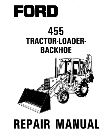 FORD NEW HOLLAND 455 BACKHOE LOADER TRACTOR