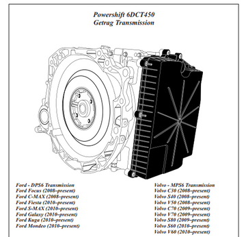 GETRAG 6DCT DCT450 DCT470 GEARBOX TRANSMISSION