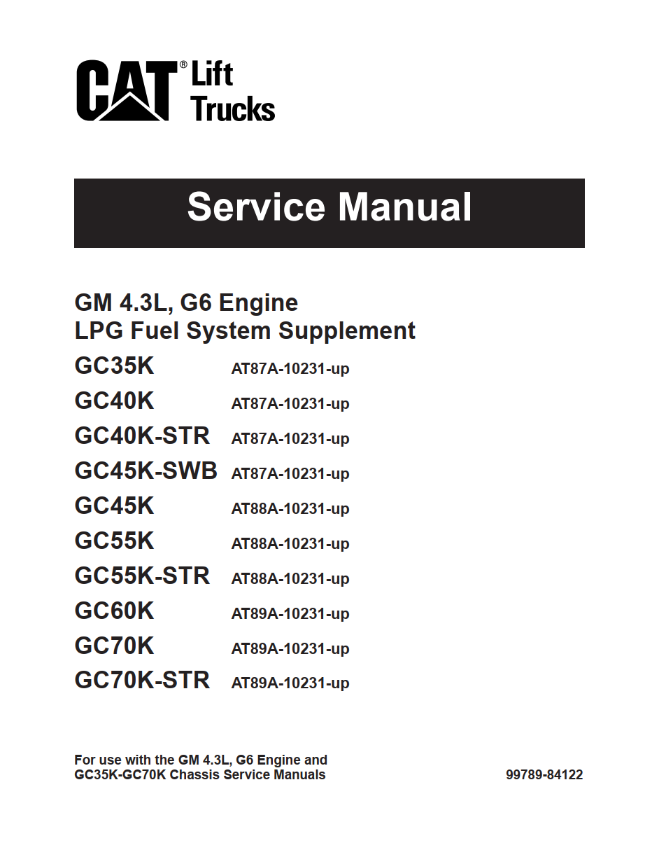 GM 4.3L, G6 ENGINE LPG FUEL SYSTEM MANUAL