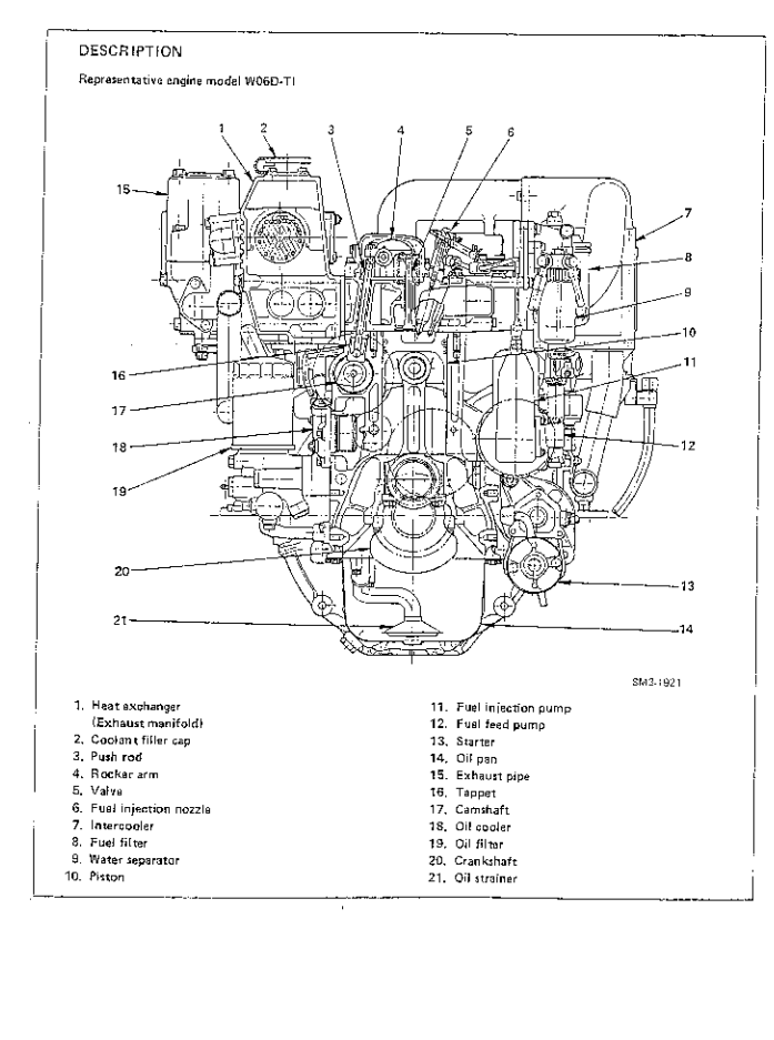 HINO WO6D-TI WO6D-TI-II MARINE DIESEL ENGINE