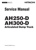 HITACHI AH250D AH300D ARTICULATED DUMP TRUCK