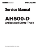 HITACHI AH500D AH500-D ARTICULATED DUMP TRUCK