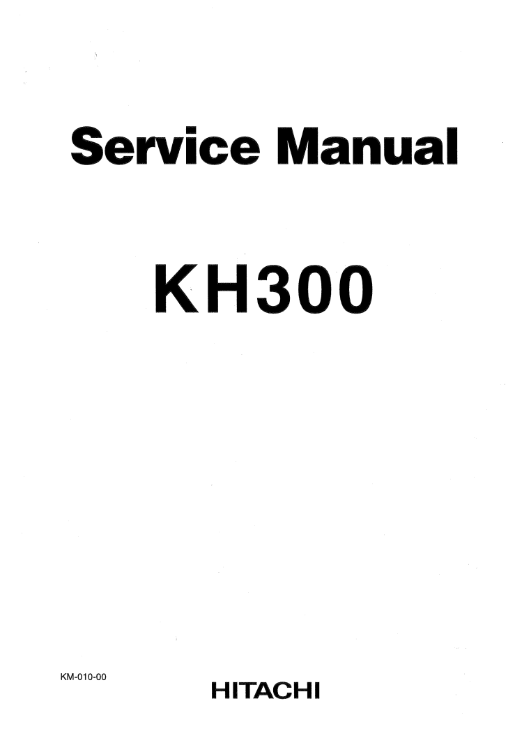 HITACHI KH300 CRAWLER CRANE