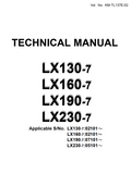 HITACHI LX130 -7 LX160 -7 LX190 -7 LX230 -7 LOADER TRACTOR