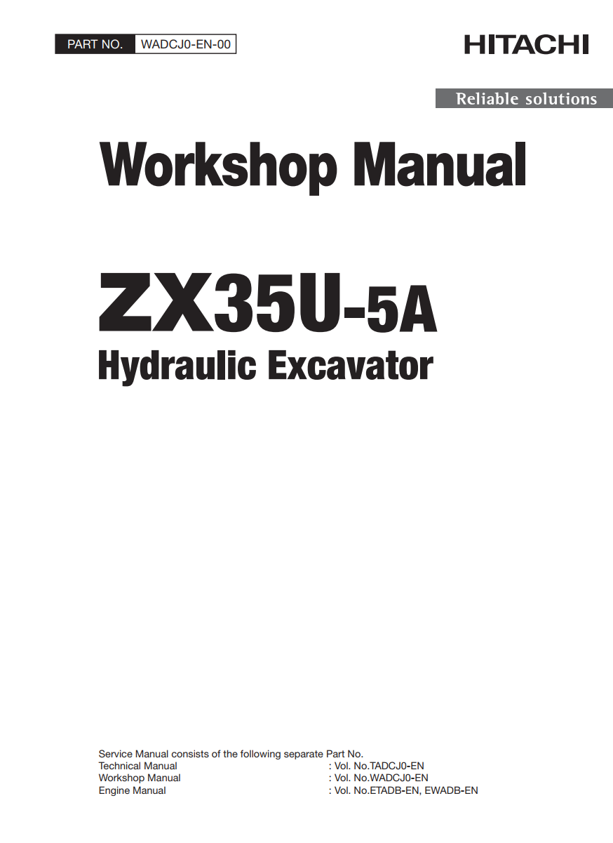 HITACHI ZAXIS ZX35U-5A HYDRAULIC EXCAVATOR
