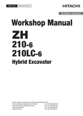 HITACHI ZH210-6 ZH210LC-6 HYBRID CRAWLER LOADER