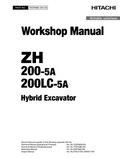 HITACHI ZH 200-5A ZH 200LC-5A CRAWLER LOADER
