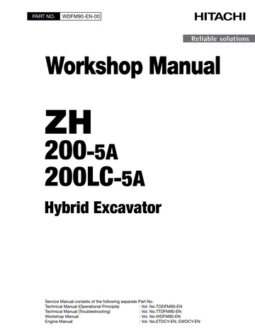 HITACHI ZH 200-5A ZH 200LC-5A CRAWLER LOADER