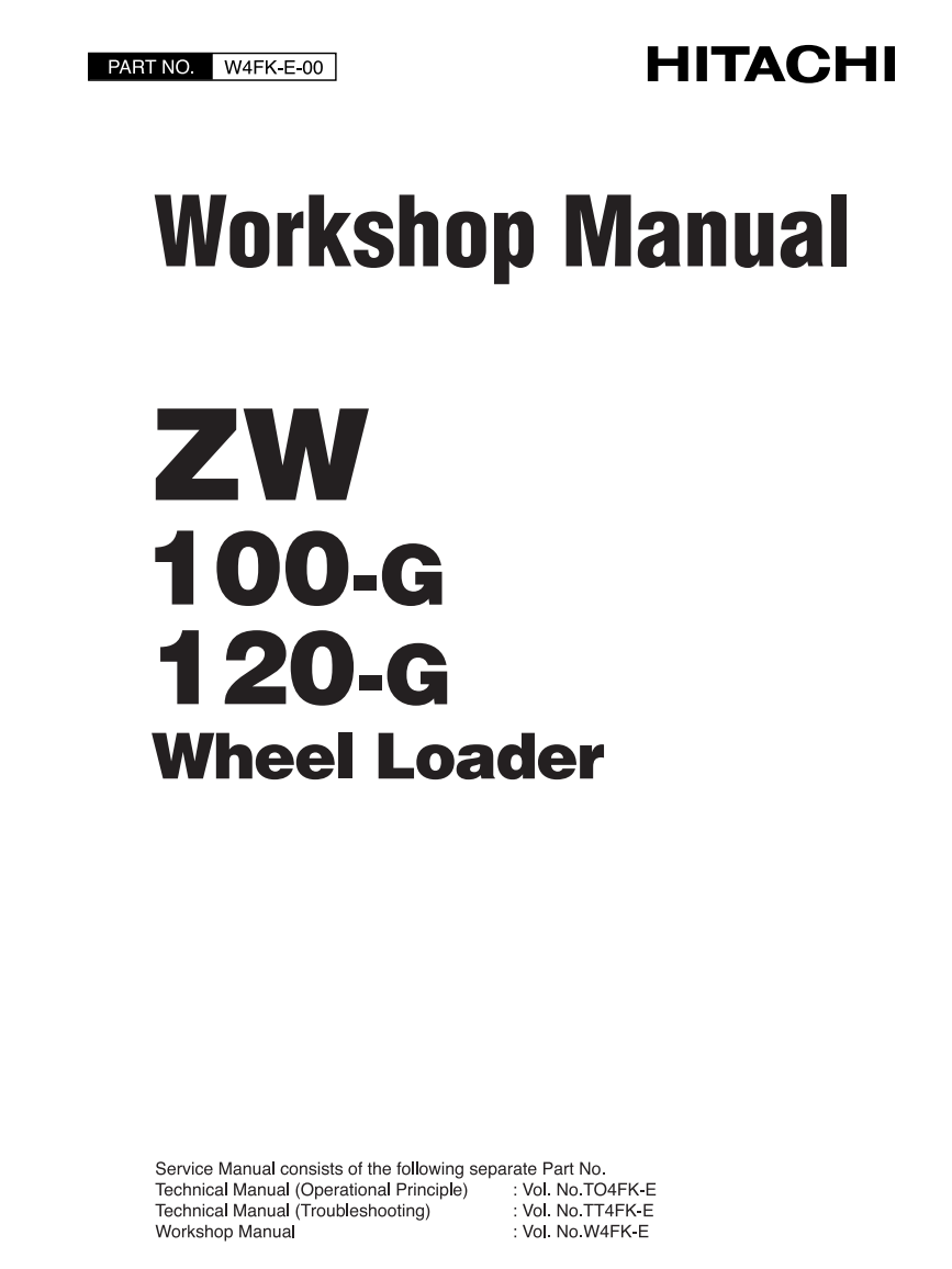 HITACHI ZW100-G ZW120-G TRACTOR
