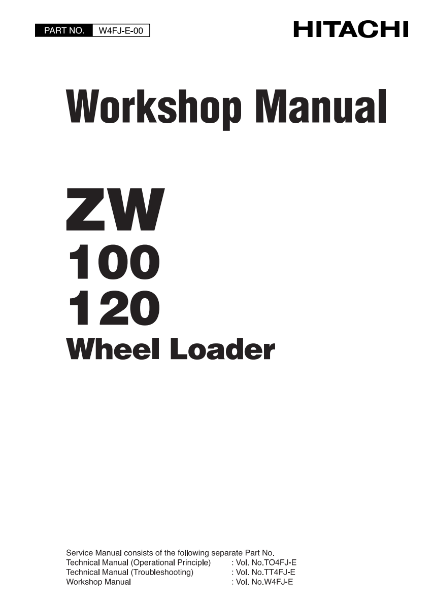 HITACHI ZW100 ZW120 TRACTOR