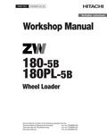 HITACHI ZW180-5B ZW180PL-5B LOADER TRACTOR