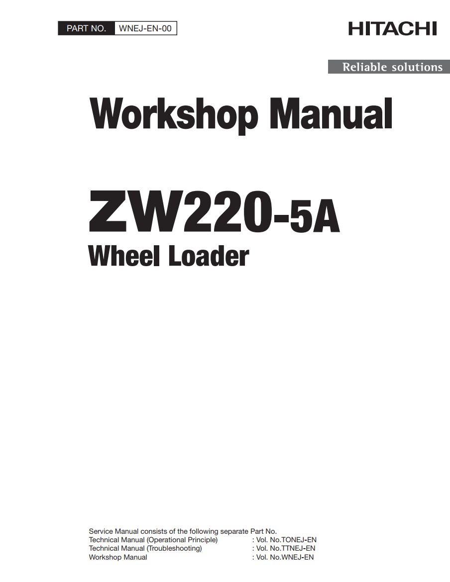 HITACHI ZW22 0-5A LOADER TRACTOR