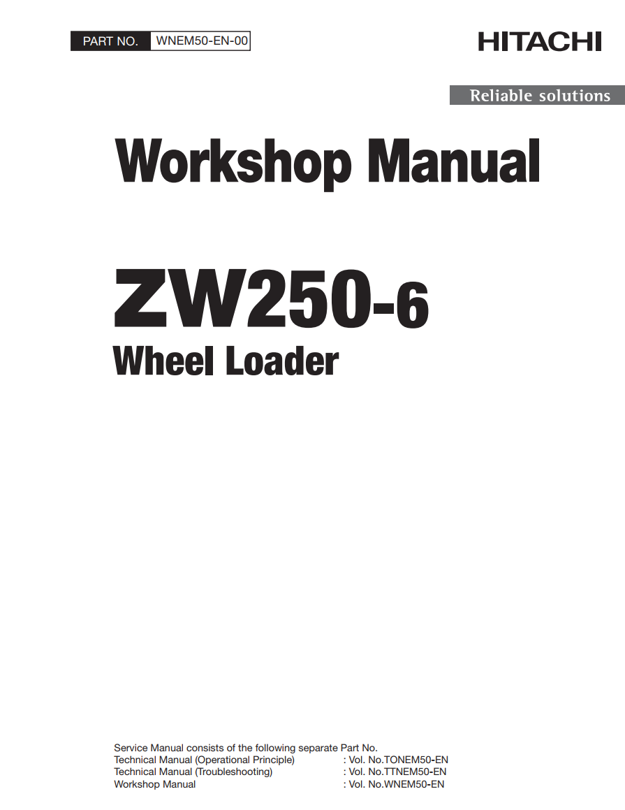 HITACHI ZW250-6 TRACTOR
