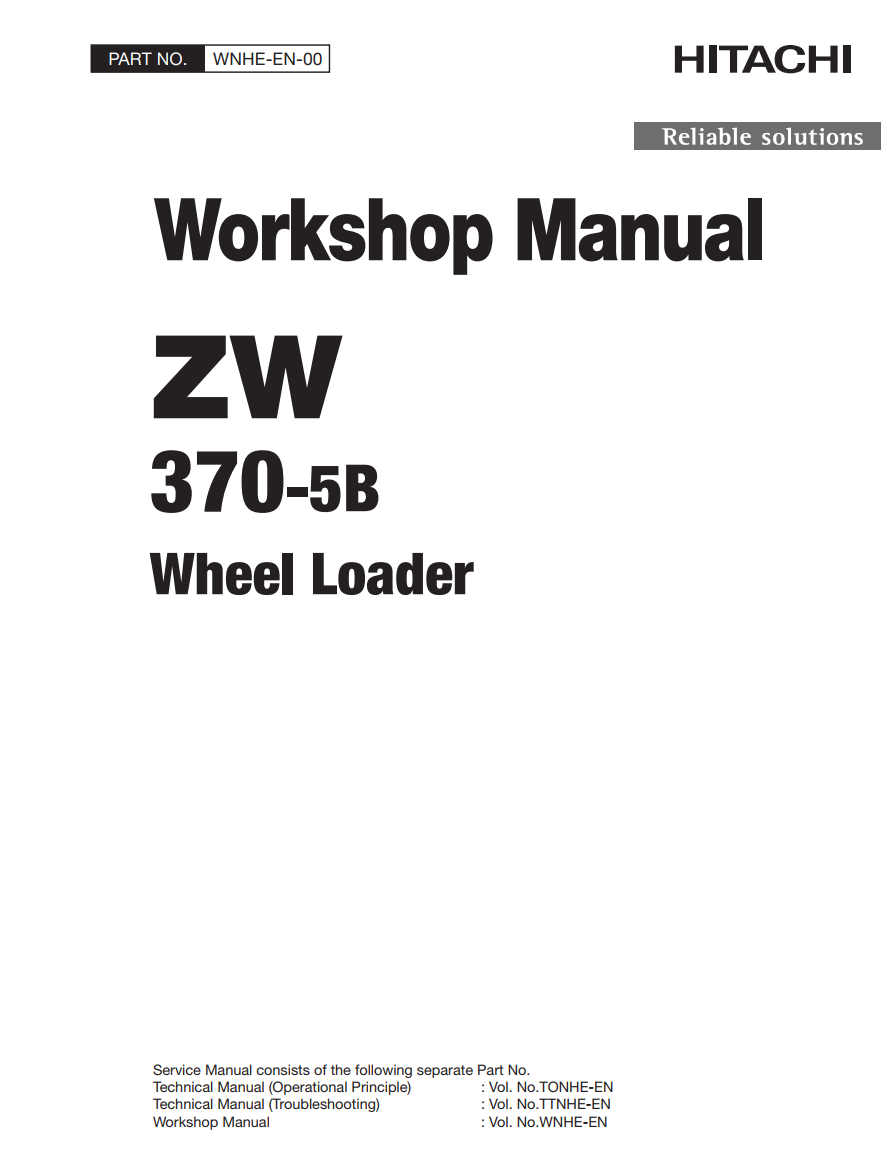HITACHI ZW370 -5B HYDRAULIC LOADER