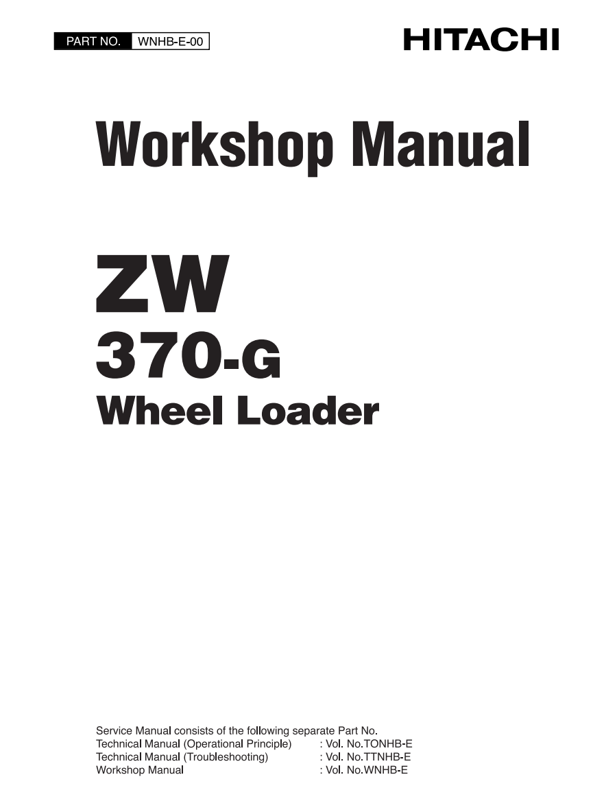HITACHI ZW370-G TRACTOR