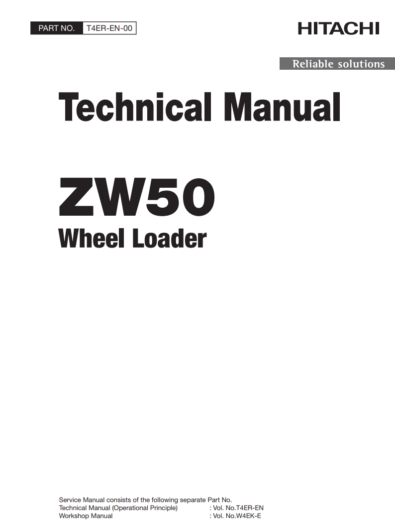 HITACHI ZW50 ZW 50 TRACTOR
