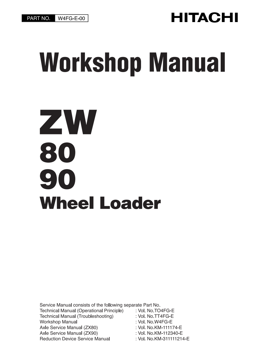 HITACHI ZW80 ZW90 TRACTOR