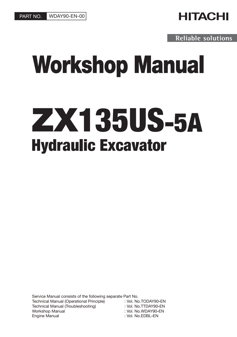 HITACHI ZX135US -5A HYDRAULIC LOADER