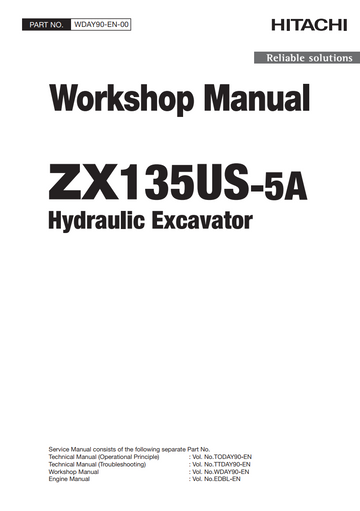HITACHI ZX135US -5A HYDRAULIC LOADER