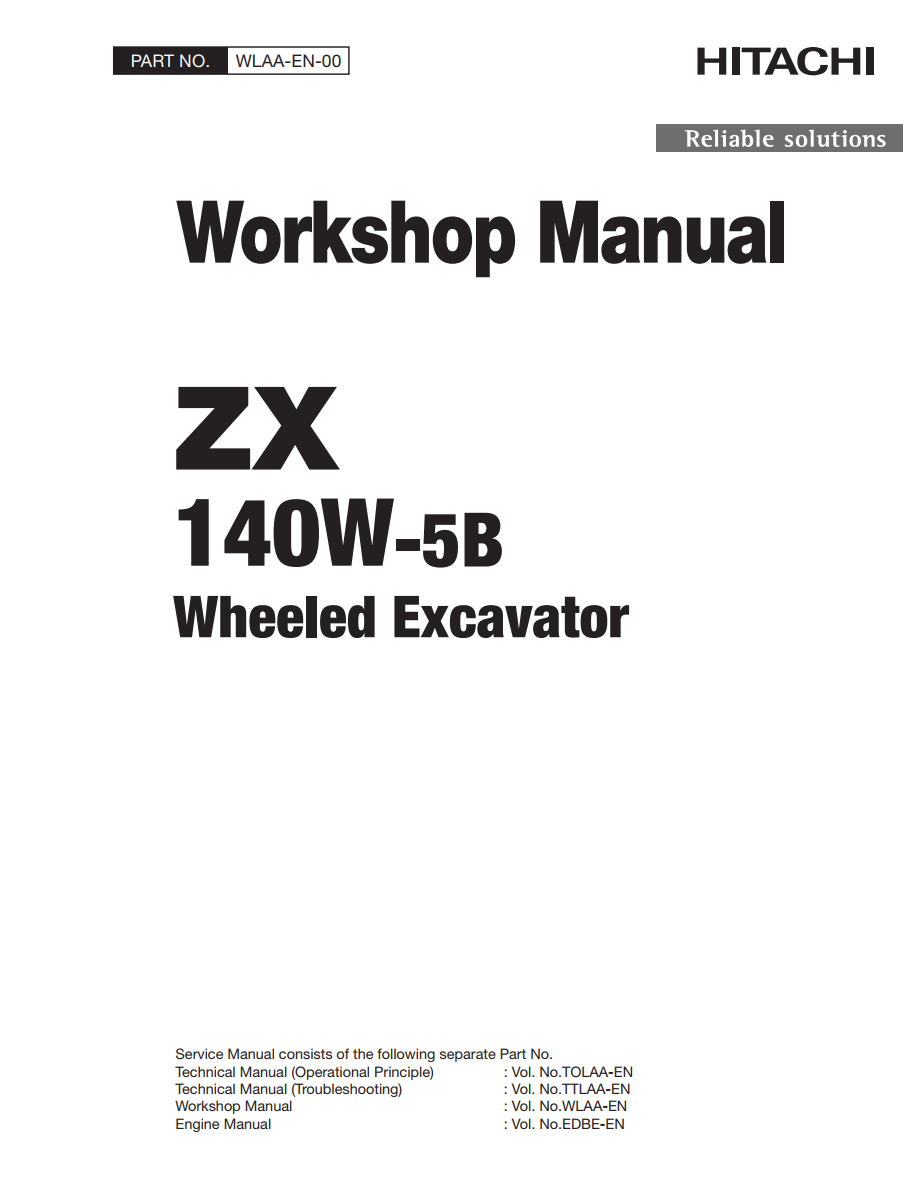 HITACHI ZX140W -5B TRACKED EXCAVATOR