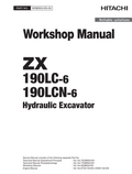 HITACHI ZX 190LC -6 ZX 190LCN-6 HYDRAULIC DIGGER