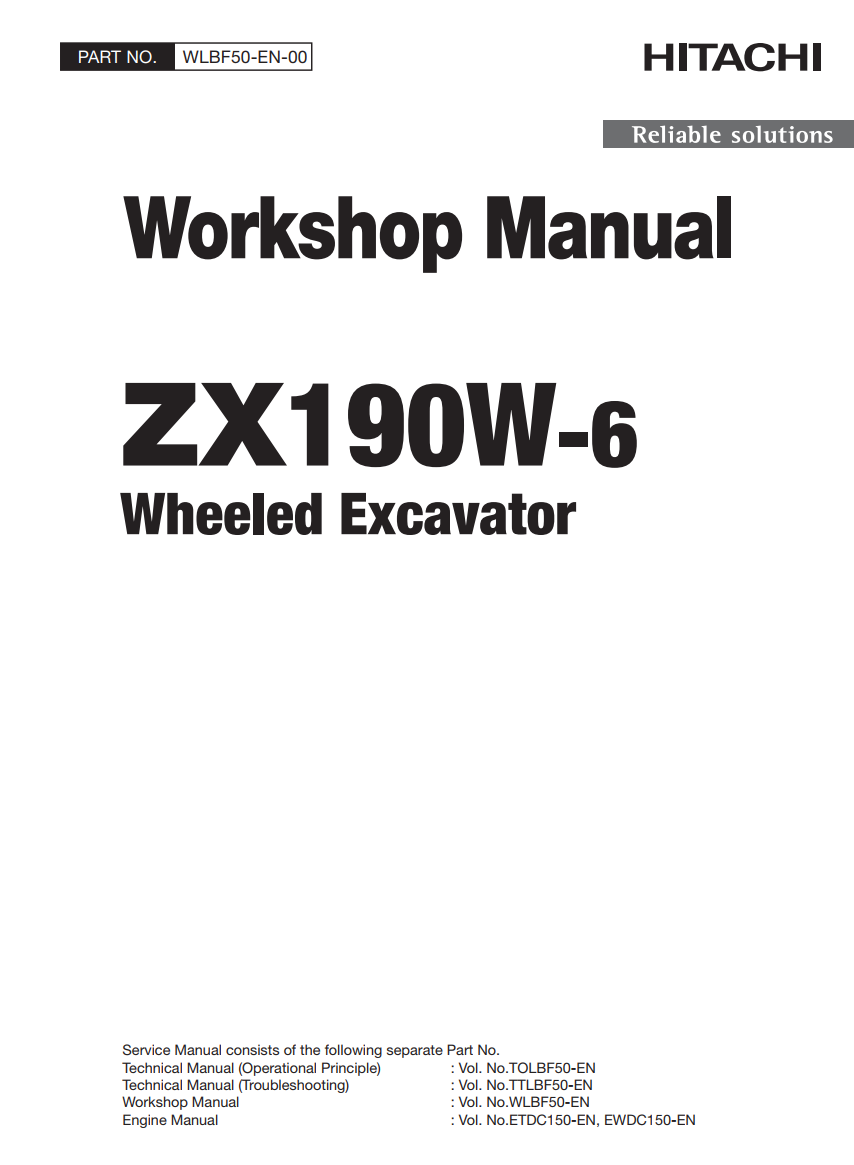 HITACHI ZX 190W -6 HYDRAULIC DIGGER