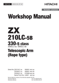 HITACHI ZX210LC-5B ZX330LC-5G ZX350LC-5B TELESCOPIC ARM ROPE TYPE