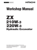 HITACHI ZX210W-3 ZX220W-3 DIGGER