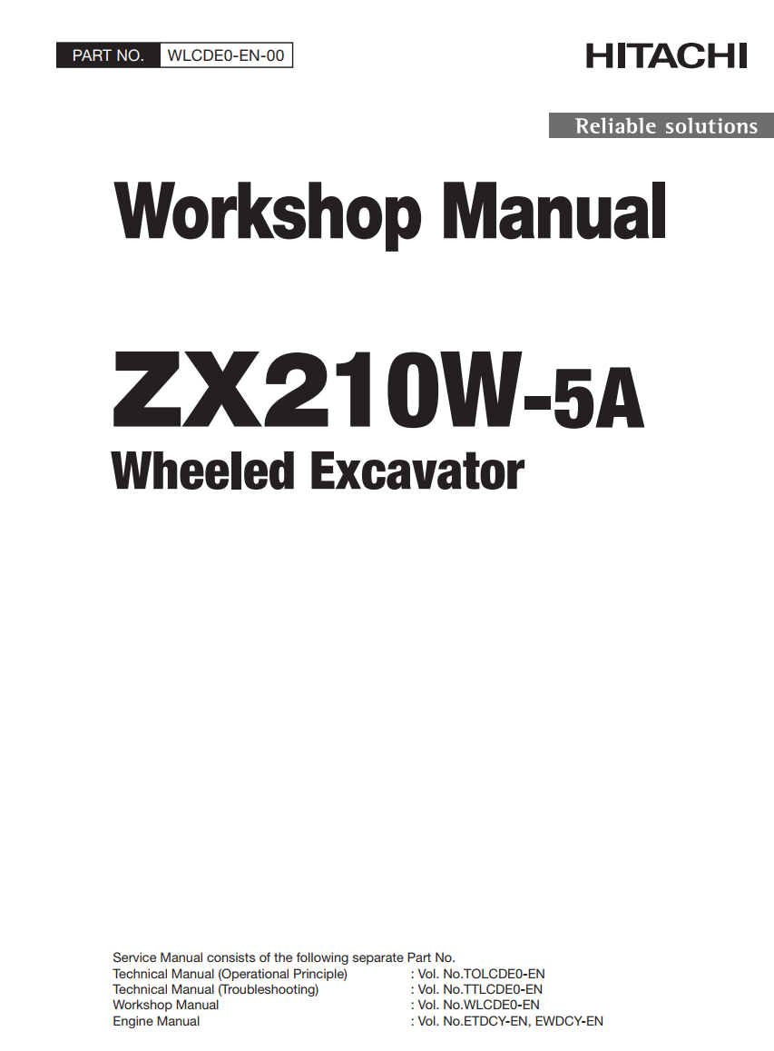 HITACHI ZX 210W-5A HYDRAULIC DIGGER