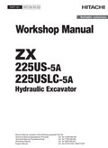 ZX 225US-5A ZX 225USLC-5A HYDRAULIC DIGGER