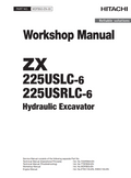 HITACHI ZX 225USLC-6 ZX 225USRLC -6 DIGGER
