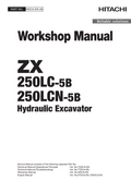 HITACHI ZX 250LC-5B ZX 250LCN -5B DIGGER