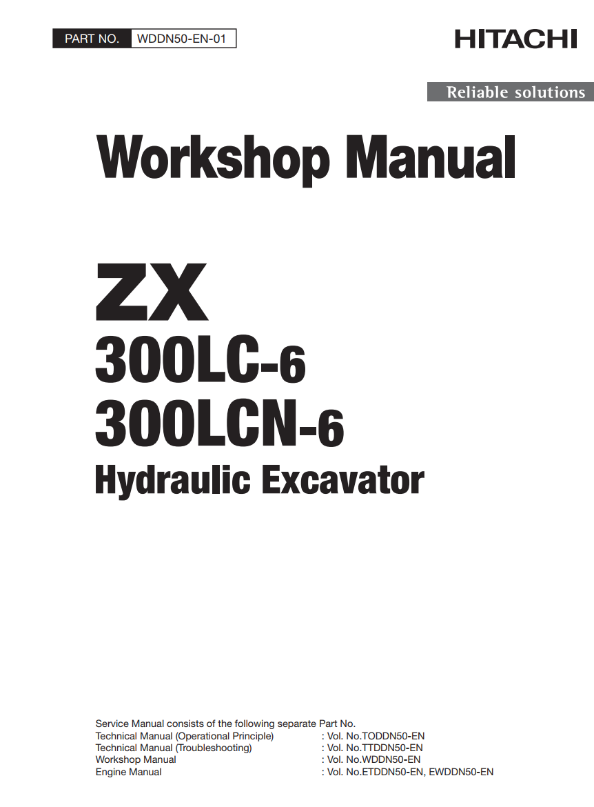 HITACHI ZX300LC-6 ZX 300LCN-6 DIGGER