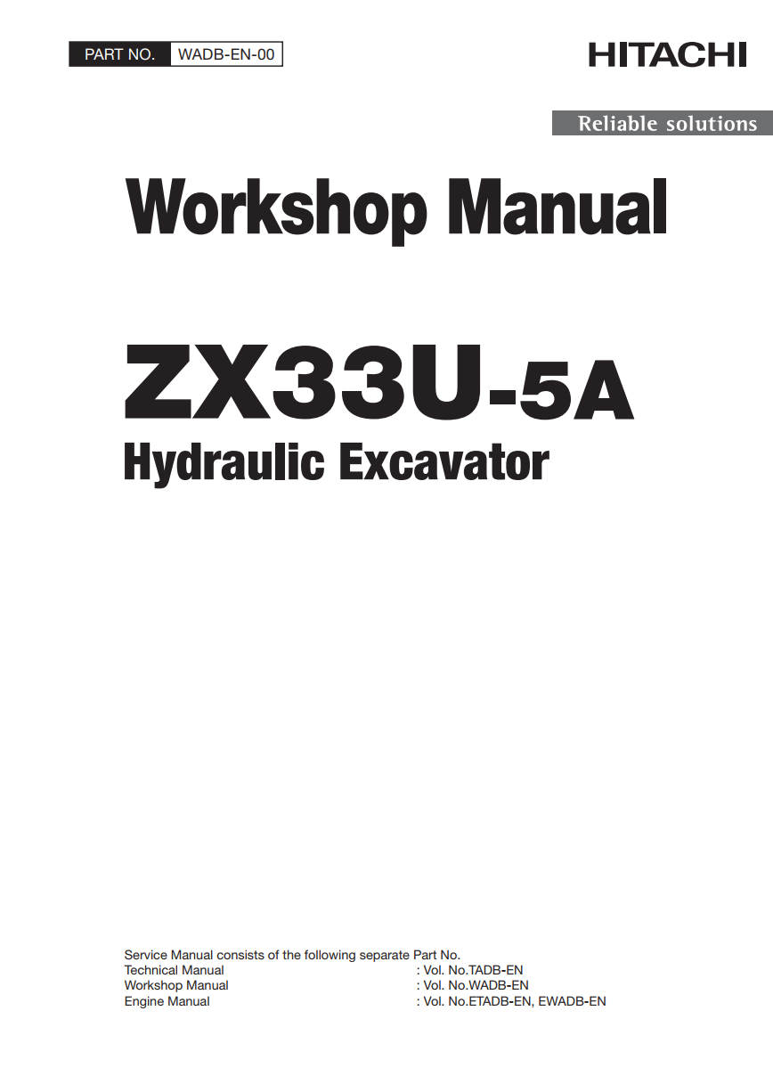 HITACHI ZX33U-5A HYDRAULIC LOADER