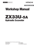 HITACHI ZX33U-5A HYDRAULIC LOADER