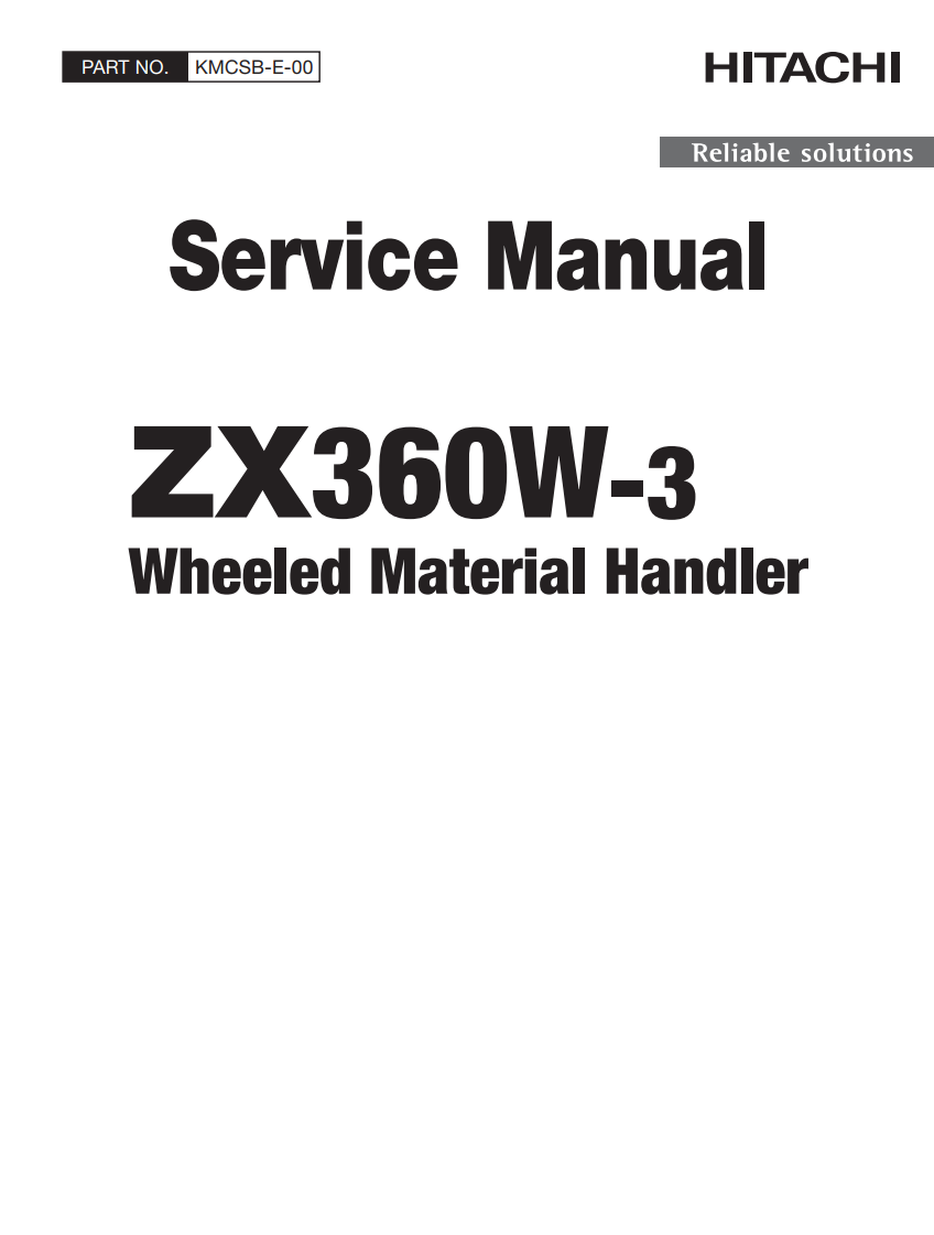 HITACHI ZX 360W-3 WHEELED MATERIAL HANDLER