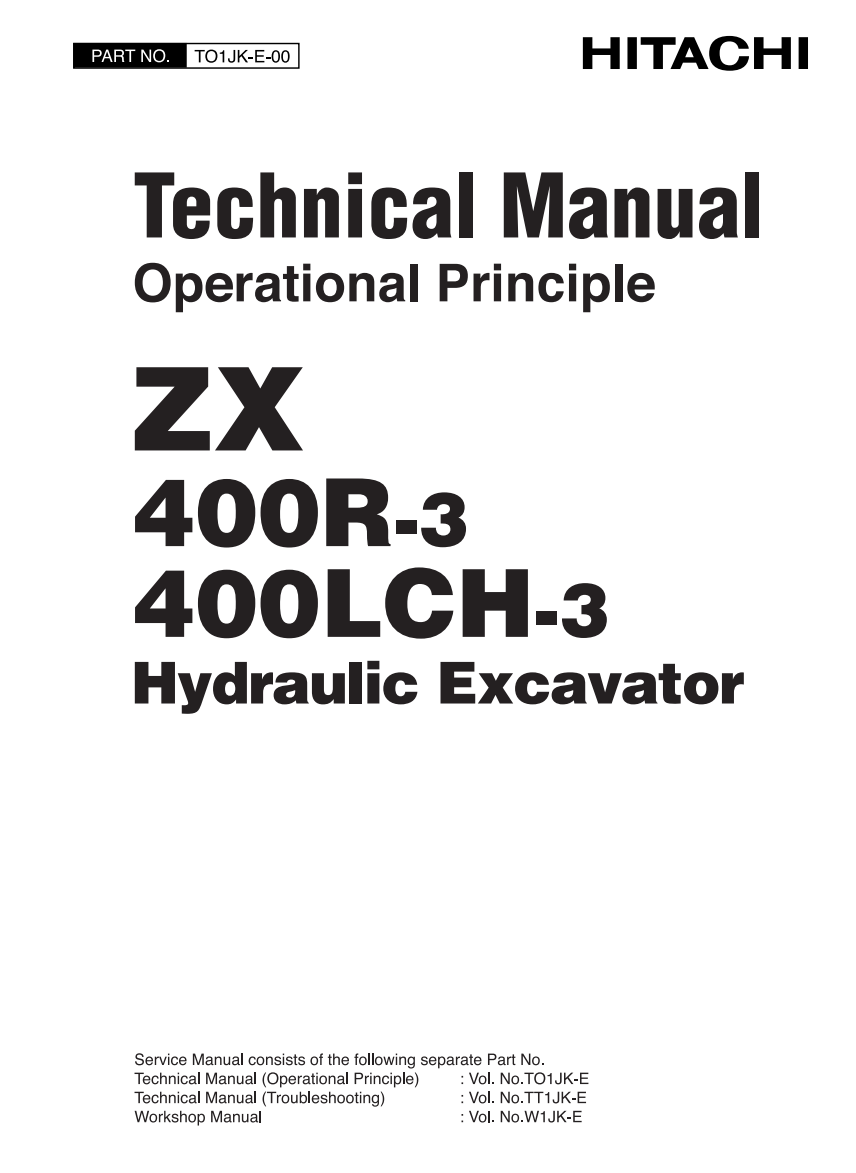HITACHI ZX 400R-3 ZX400 LCH-3 DIGGER