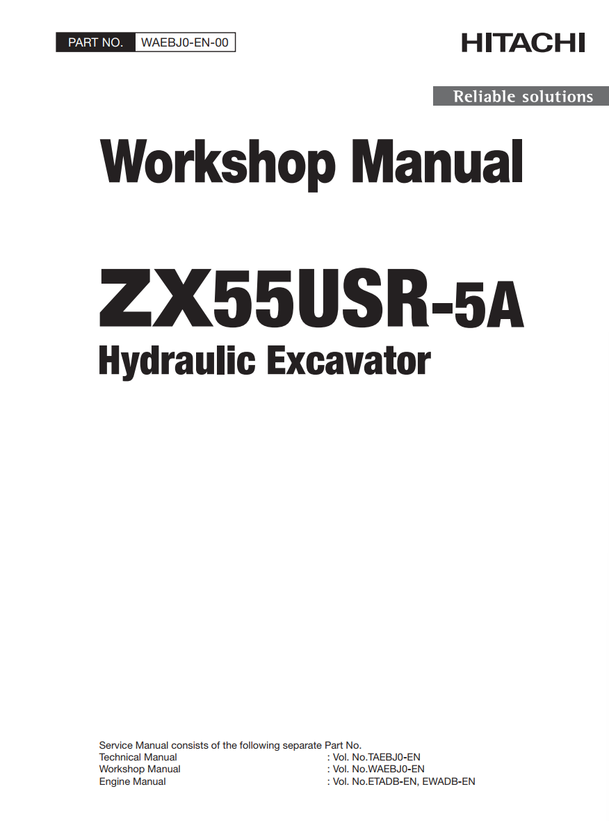 HITACHI ZX55USR-5A HYDRAULIC LOADER
