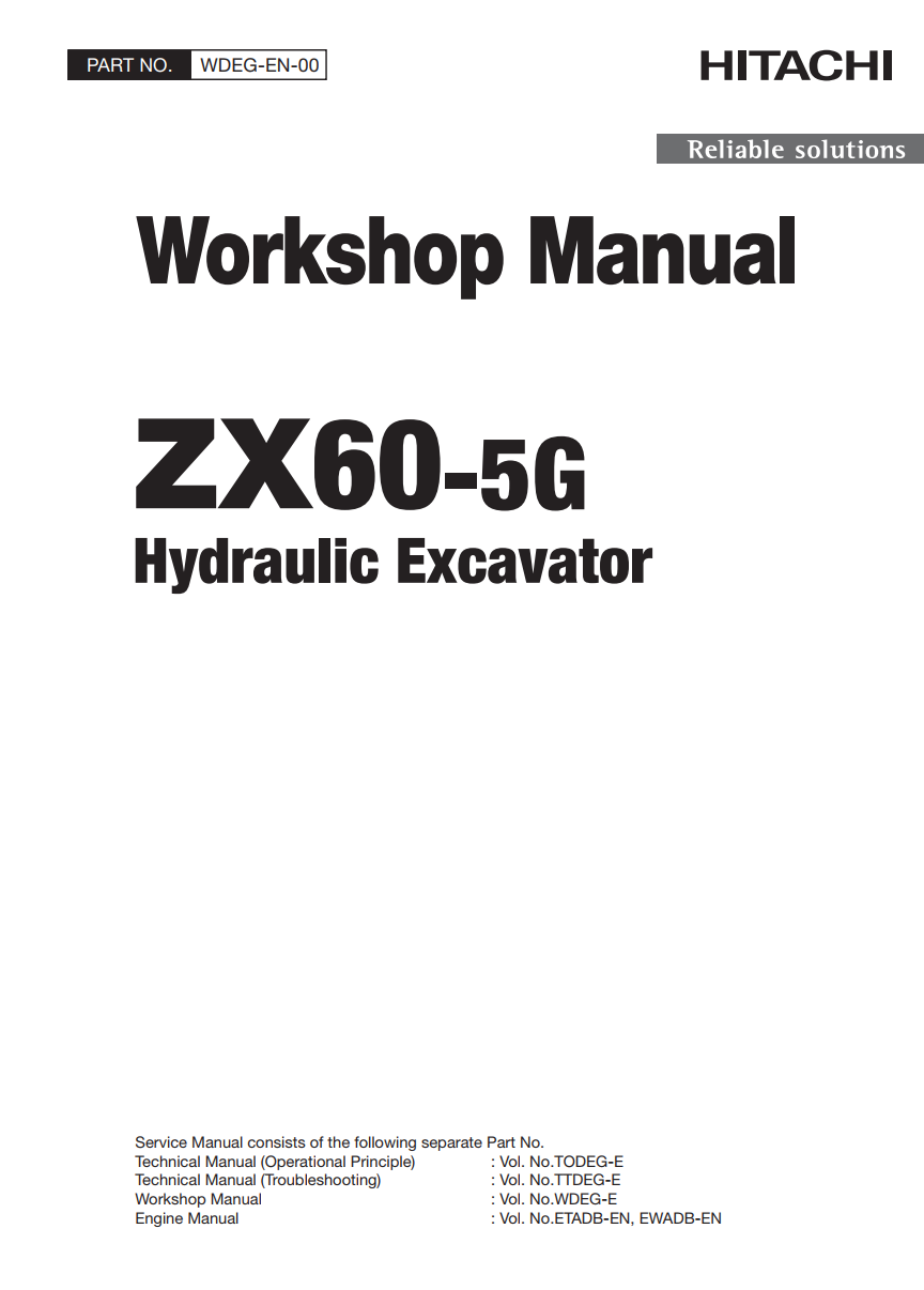 HITACHI ZX60 -5G HYDRAULIC LOADER