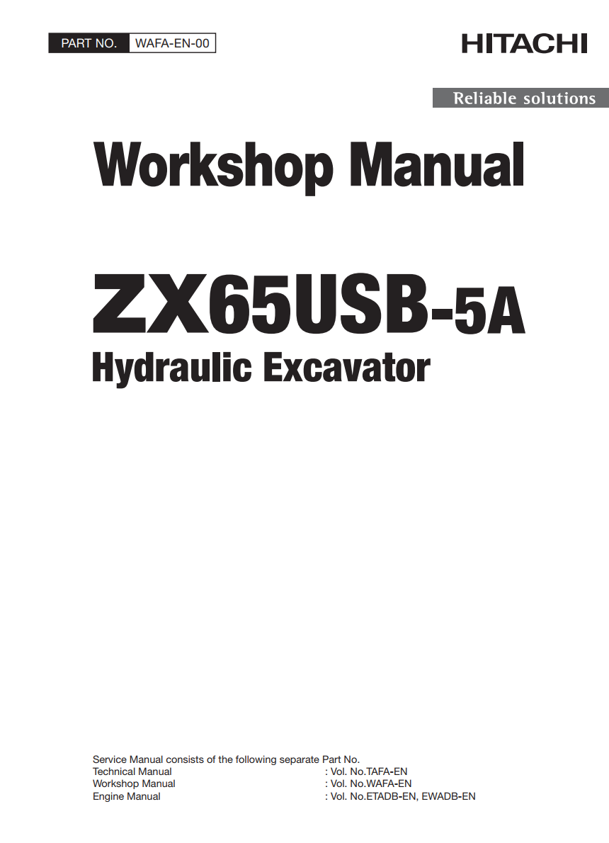 HITACHI ZX 65USB -5A HYDRAULIC LOADER