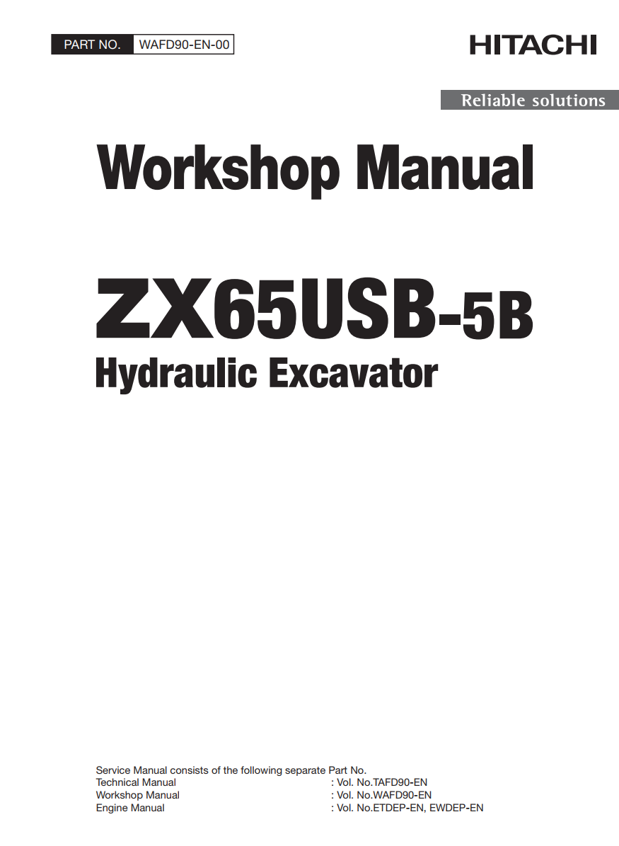 HITACHI ZX 65USB -5B HYDRAULIC LOADER