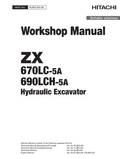 HITACHI ZX 670LC-5A ZX 690LCH-5A DIGGER
