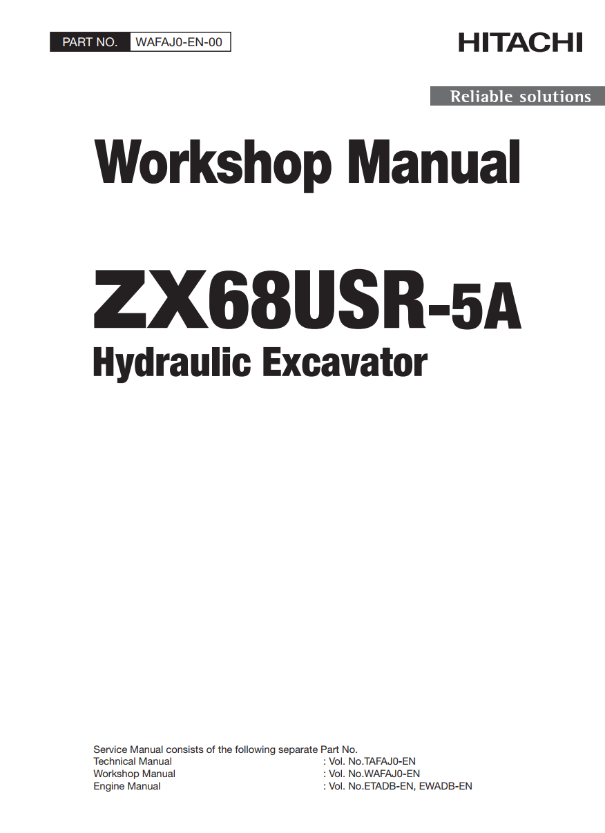 HITACHI ZX 68USR -5A HYDRAULIC LOADER