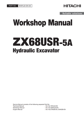 HITACHI ZX 68USR -5A HYDRAULIC LOADER