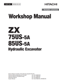 HITACHI ZX75US-5A ZX85US-5A HYDRAULIC LOADER