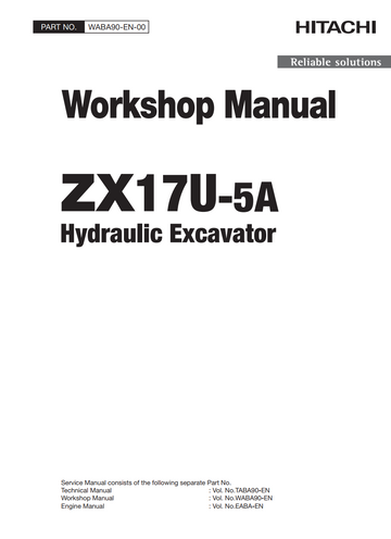 HITACHI ZX17U-5A HYDRAULIC EXCAVATOR