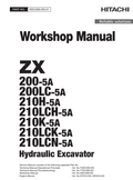 HITACHI ZX 200-5A 200LC-5A 210H-5A 210LCH-5A 210K-5A 210LCK-5A 210LCN-5A HYDRAULIC