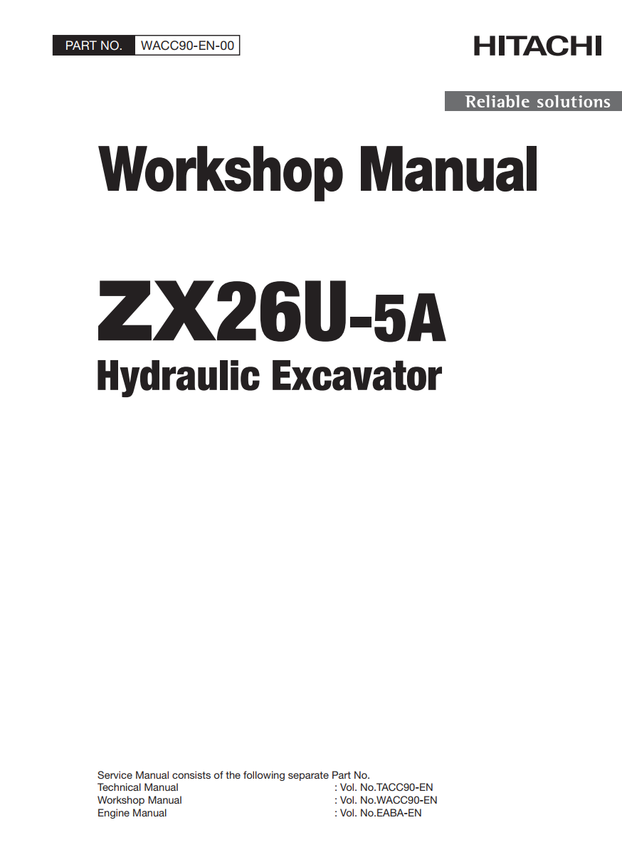 HITACHI ZX26U-5A MINI HYDRAULIC EXCAVATOR