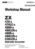 HITACHI ZX 470-6 470LC-6 490H-6 490LCH-6 490R-6 490LCR-6 530LCH-6